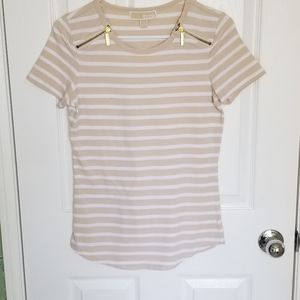 Michael Kors zip shoulder Top